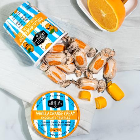 Seattle Chocolate Vanilla Orange Cream Truffles Pint