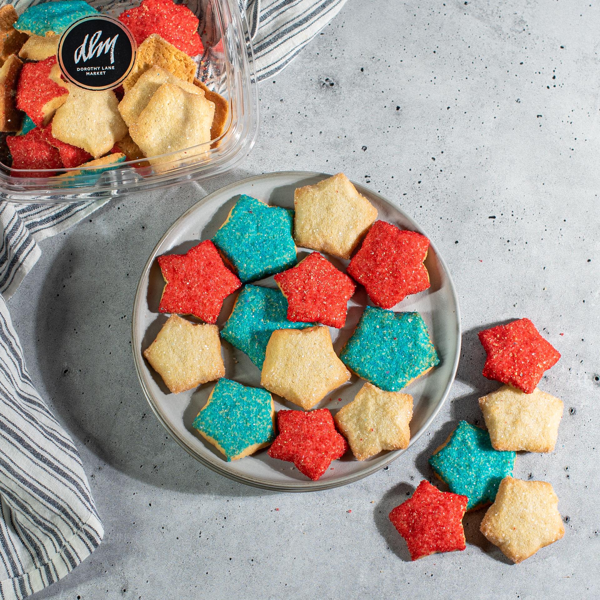 Servatii red white and blue stars sugar cookies