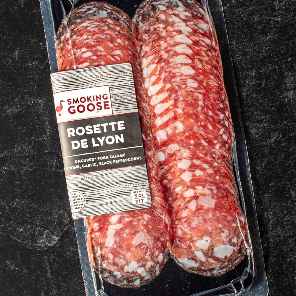 Smoking Goose Rosette De Lyon Salami Sliced