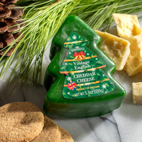 somerdale vintage cheddar christmas tree truckle