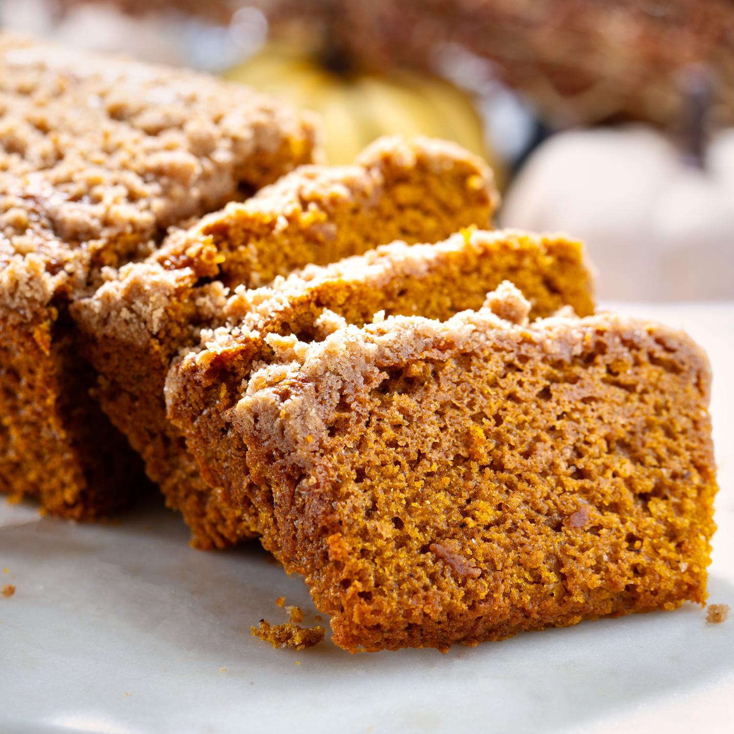 DLM Spiced Pumpkin Bread with Cinnamon Streusel