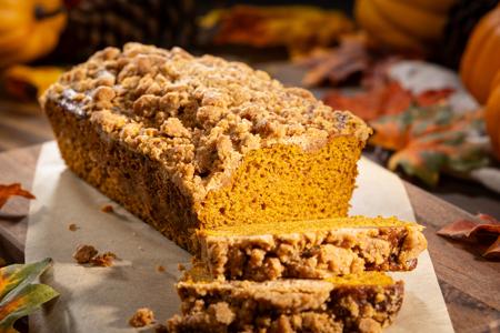 DLM Spiced Pumpkin Bread with Cinnamon Streusel