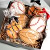 Sports Sugar Cookies 2 basketballs 2 baseballs 2 footballs sugar cookies