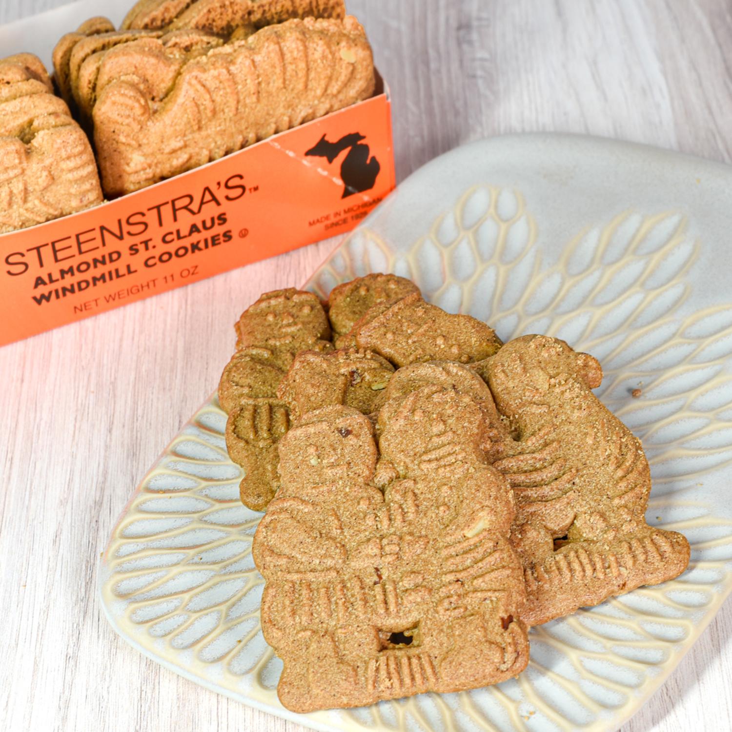 Steenstra's almond st claus windmill cookies