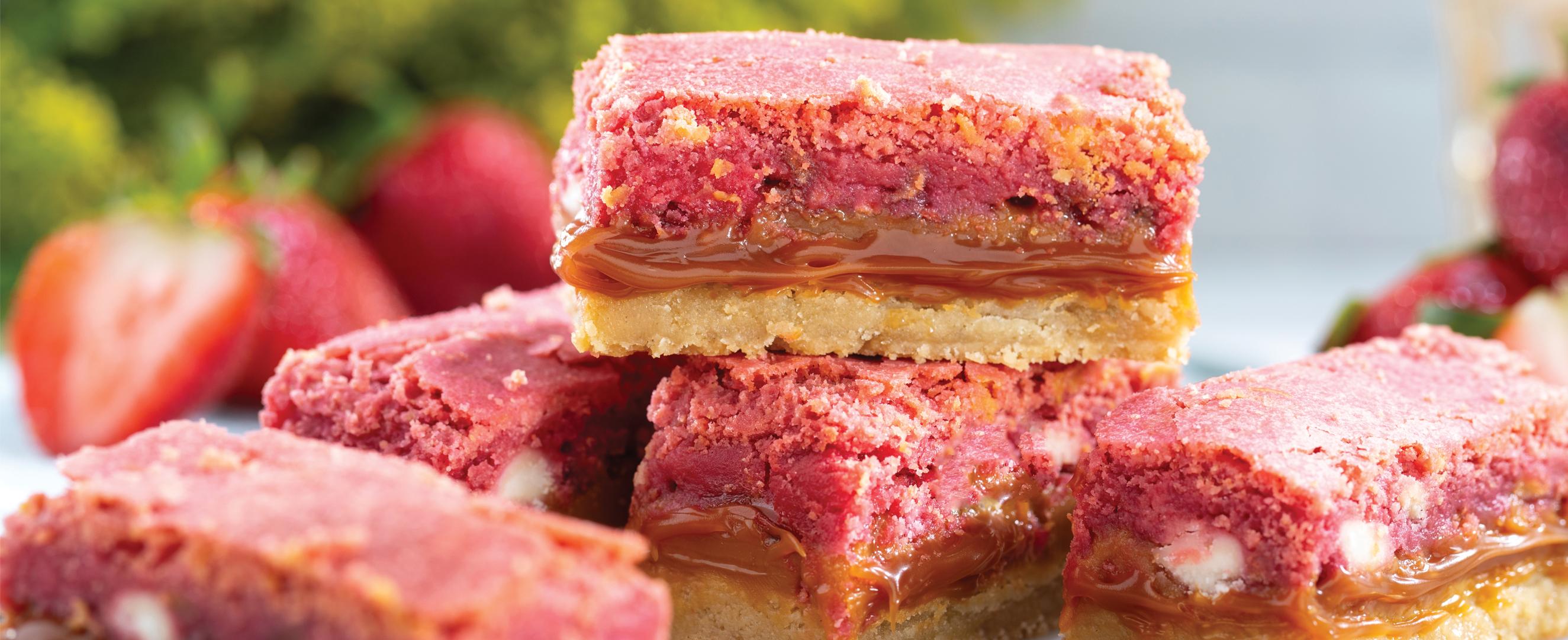 Strawberry Shortcake brownies