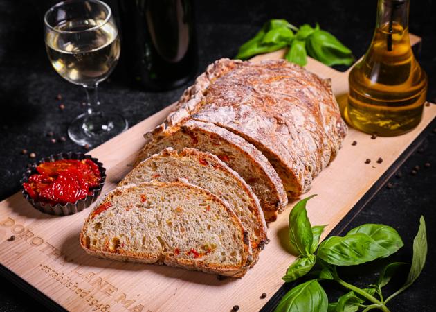 Sundried Tomato & Basil Ciabatta Bread