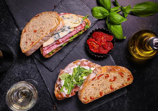 Sundried Tomato & Basil Ciabatta Bread