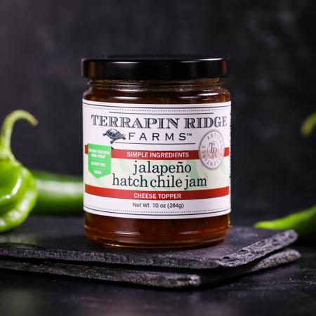 Terrapin Ridge Hatch Chile Jam cheese topper