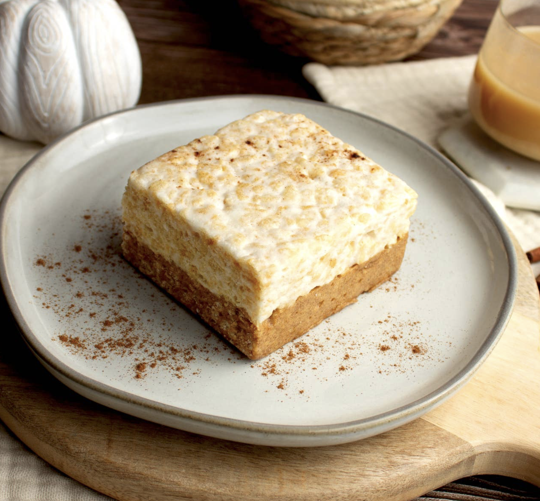 The Cripsery Pumpkin SPice Crispy cake styled