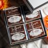 The Crispery Fall Variety Box with pumpkin spice, s'mores, plain and ginger showing labels
