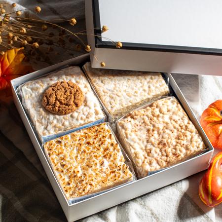 The Crispery Variety Box of 4 Crispy Cakes for autumn