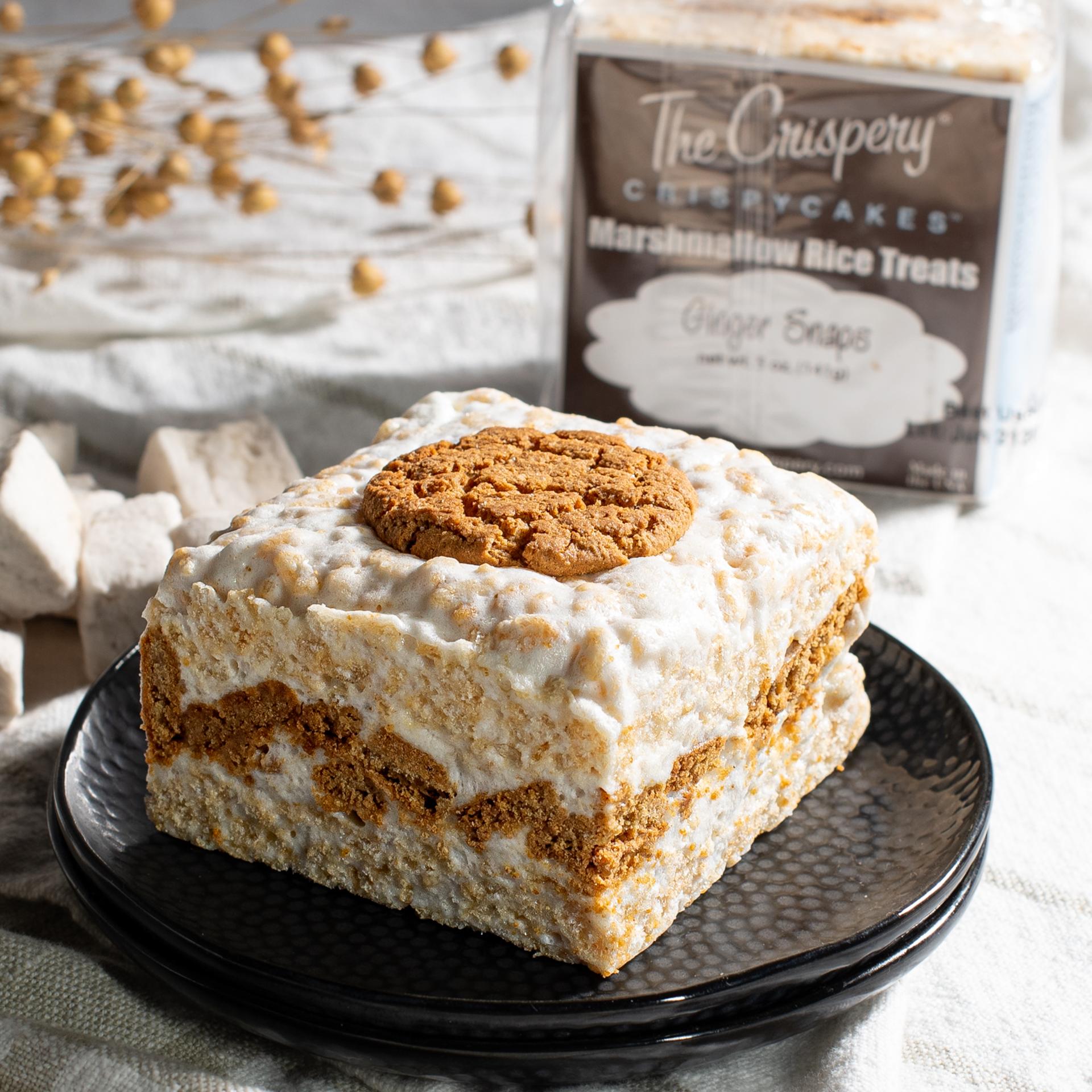 gingersnap marshmallow crispy treat