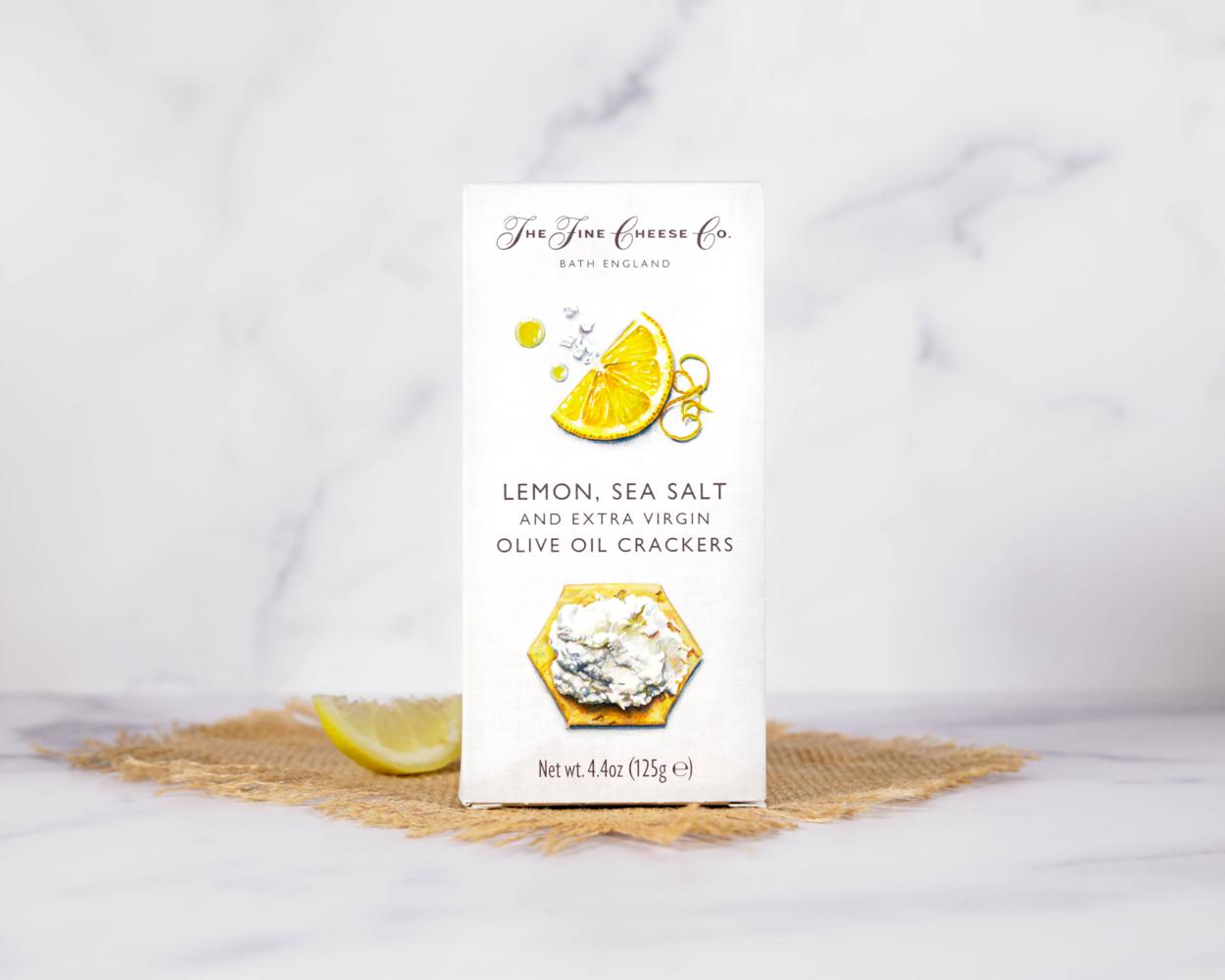 The Fine Cheese Co Lemon, Sea Salt and Extra Virgin Olive Oil Crackers