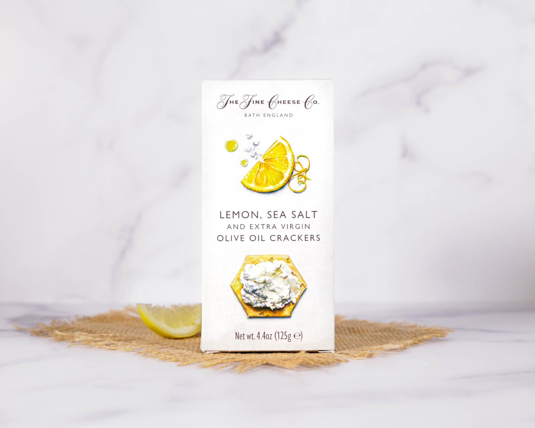 The Fine Cheese Co Lemon, Sea Salt and Extra Virgin Olive Oil Crackers