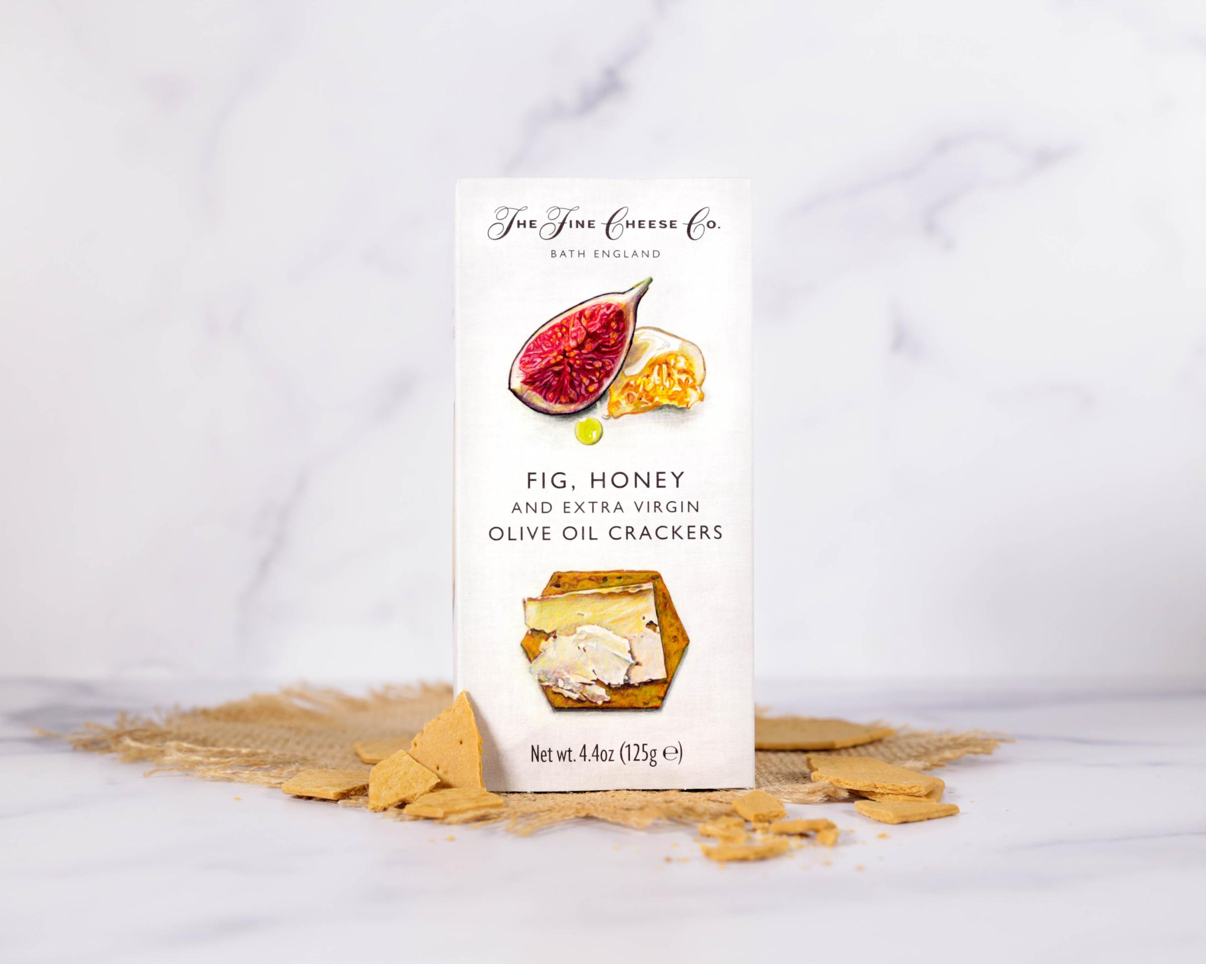 The Fine Cheese Co Fig, Honey and Extra Virgin Olive Oil Crackers 
