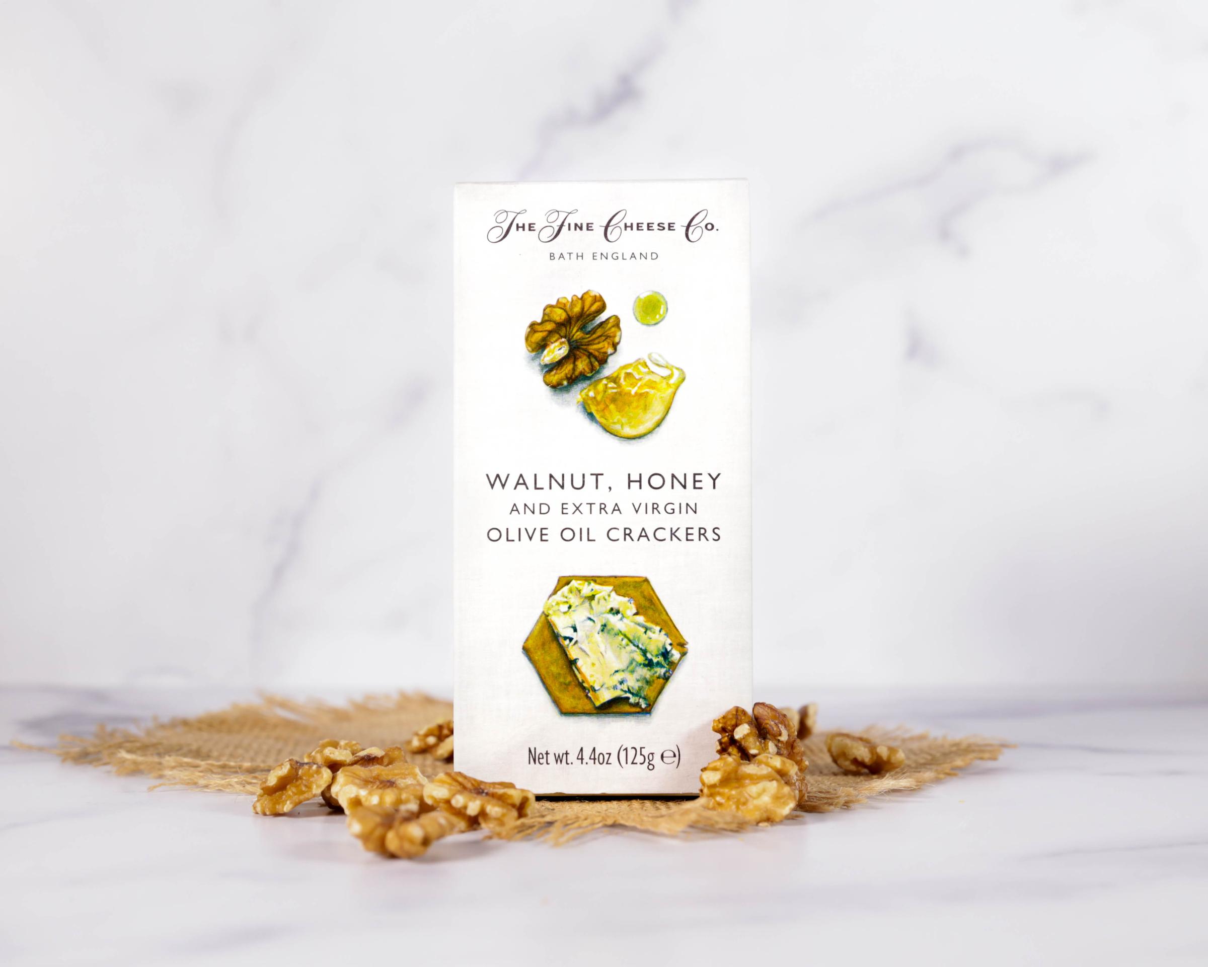The Fine Cheese Co Walnut, Honey and Extra Virgin Olive Oil Crackers