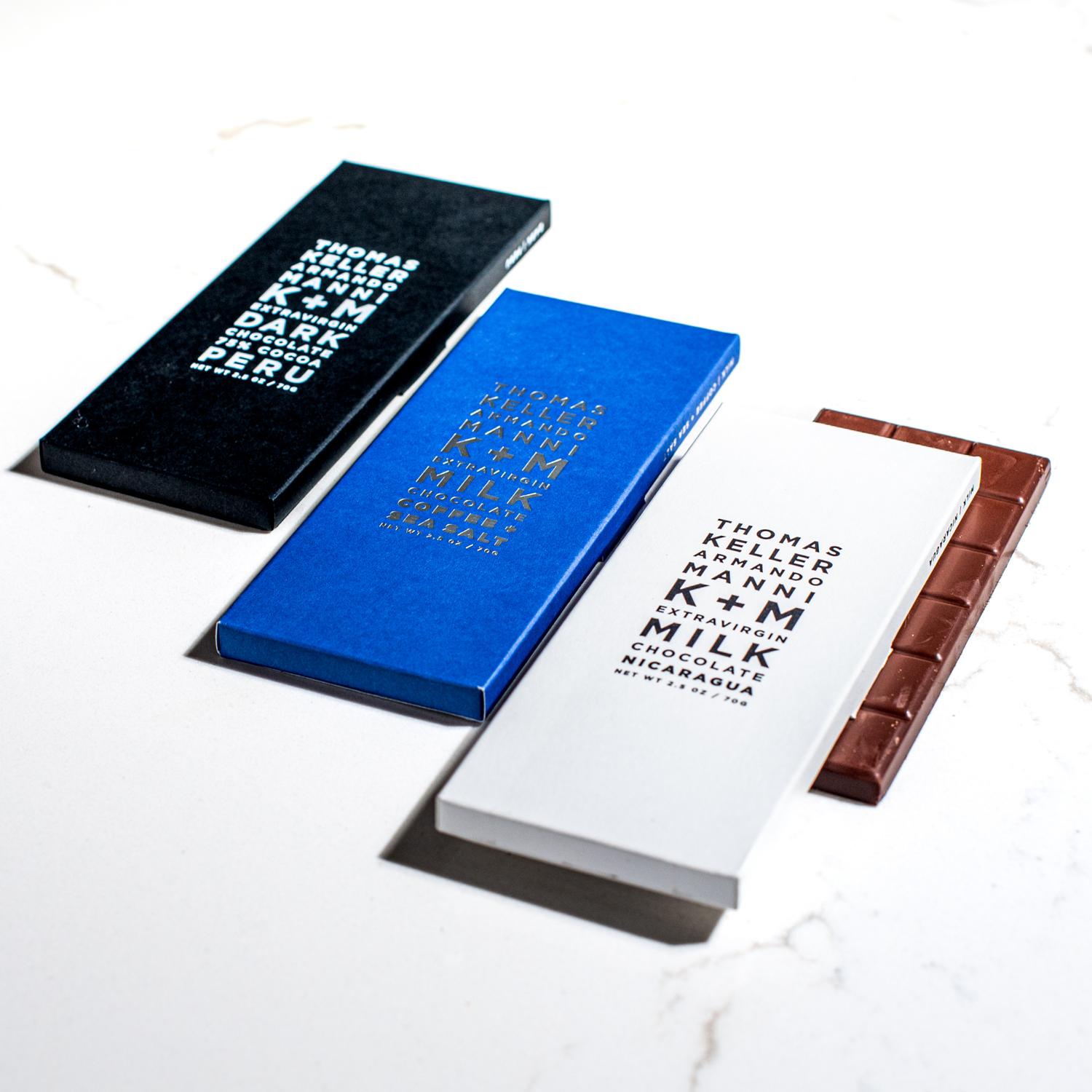 Thomas Keller K + M Extravirgin Chocolate Bar Trio