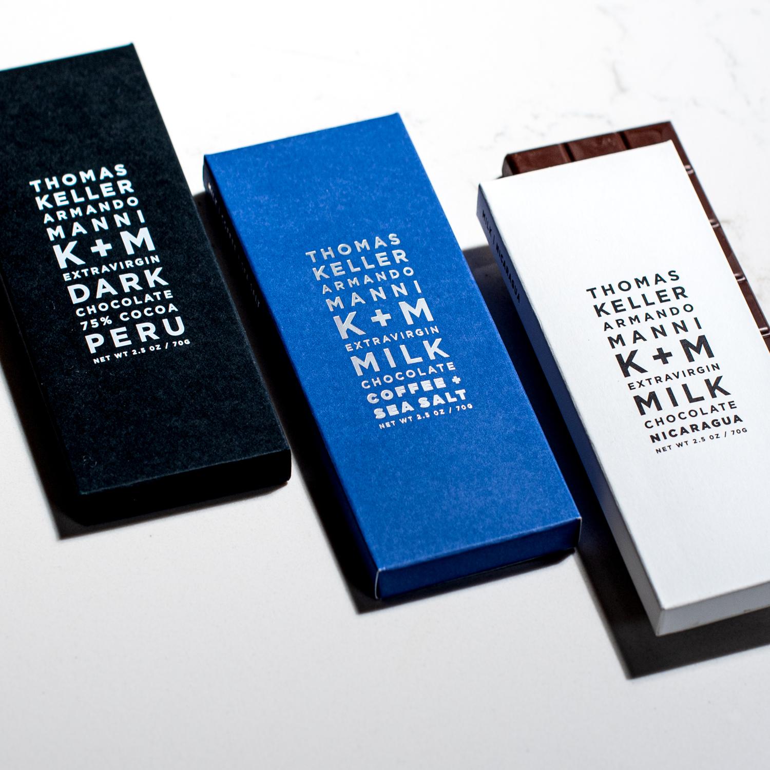 Thomas Keller K + M Extravirgin Chocolate Bar Trio