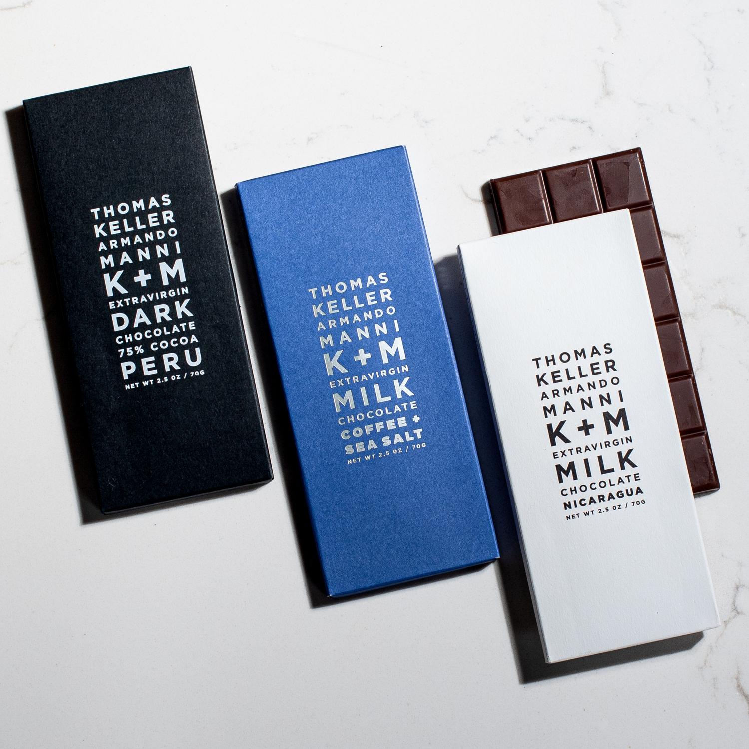 Thomas Keller K + M Extravirgin Chocolate Bar Trio