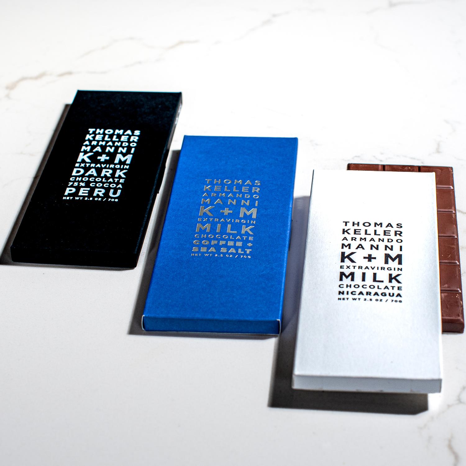 Thomas Keller K + M Extravirgin Chocolate Bar Trio