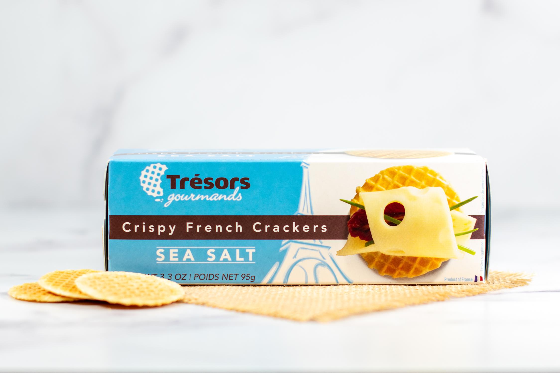 Tresors Sea Salt Waffle Crackers from France