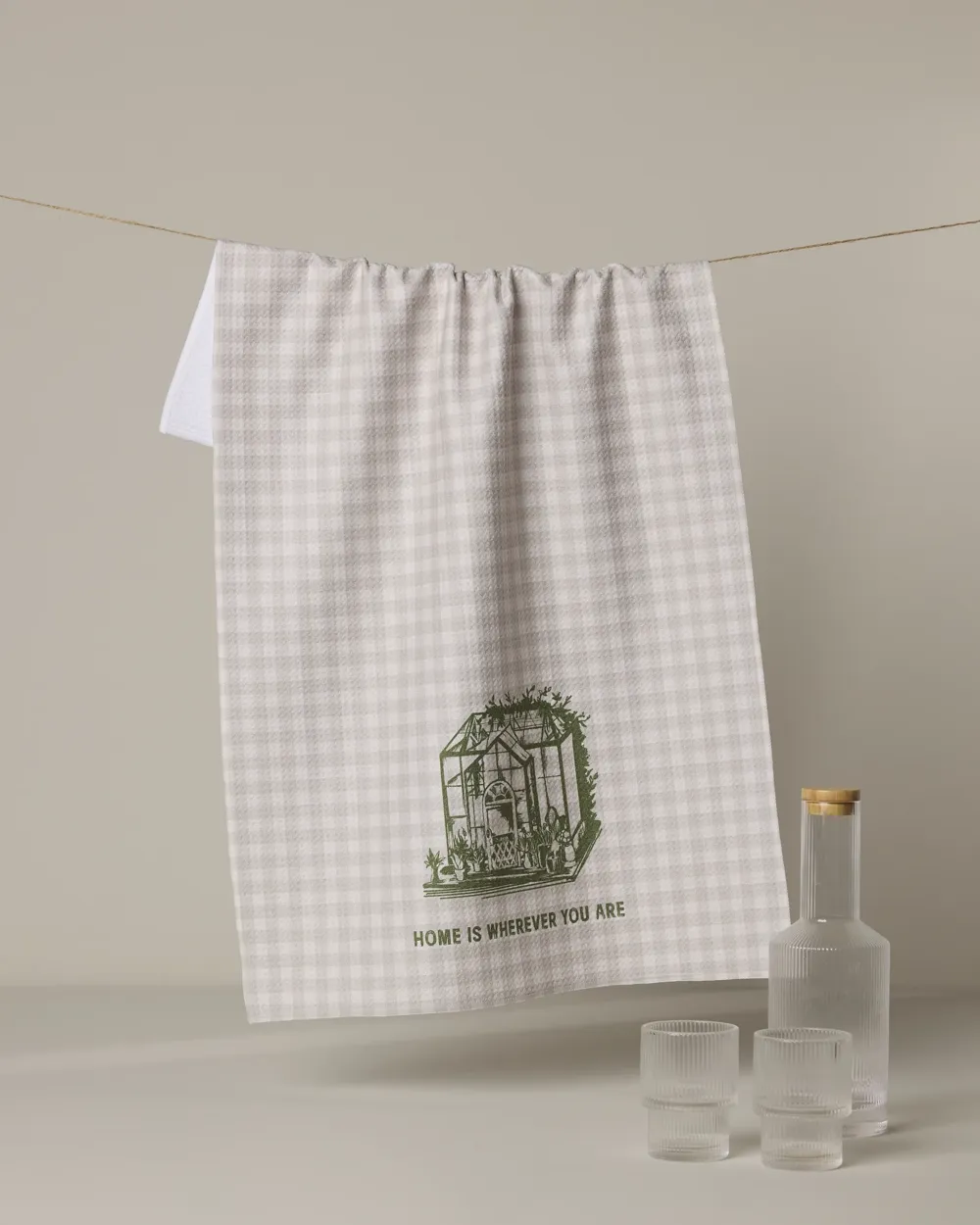 Geometry Home Is You Kitchen Towel