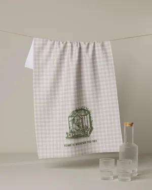 Geometry Home Is You Kitchen Towel