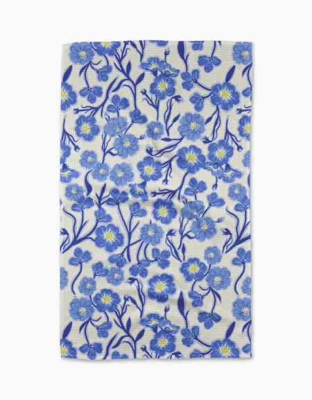 Geometry Primavera Blooms tea Kitchen Towel housewarming gift