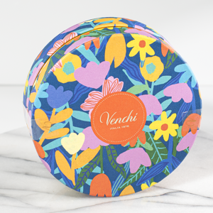 Venchi MOther's Day round gift box with chocolate truffles