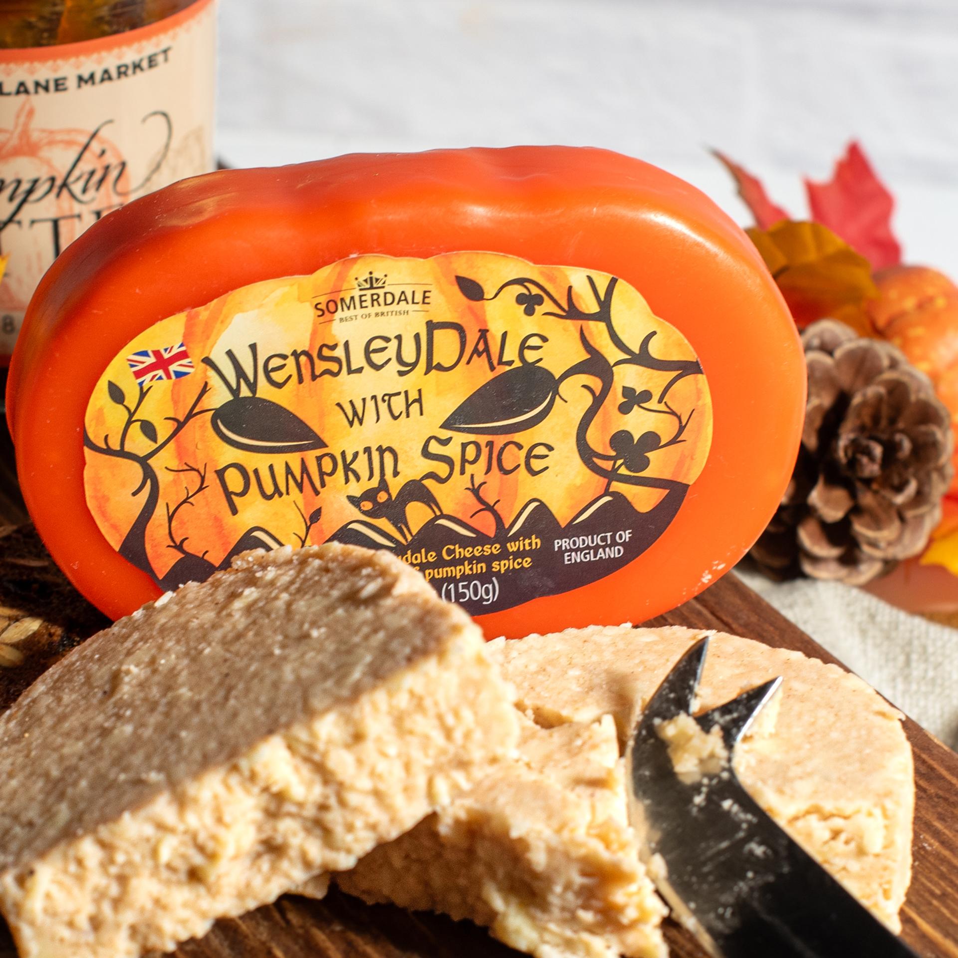 Wensleydale with pumpmkin spice somerdale best of british cheese